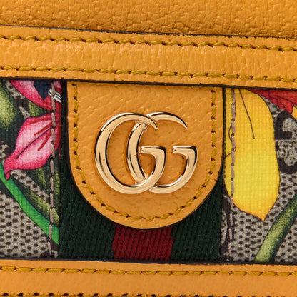 Gucci GG Supreme Monogram Flora Web Ophidia Card Holder Beige Multicolor Crop 7 of 8