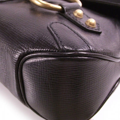 Gucci Leather Horsebit Flap Bag Black 5 of 11