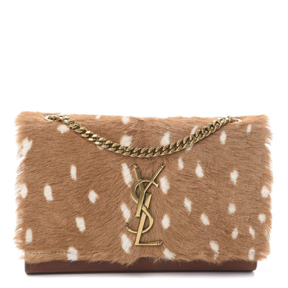 Saint Laurent Pony Hair Calfskin Small Classic Monogram Kate Satchel Fawn 1 of 7