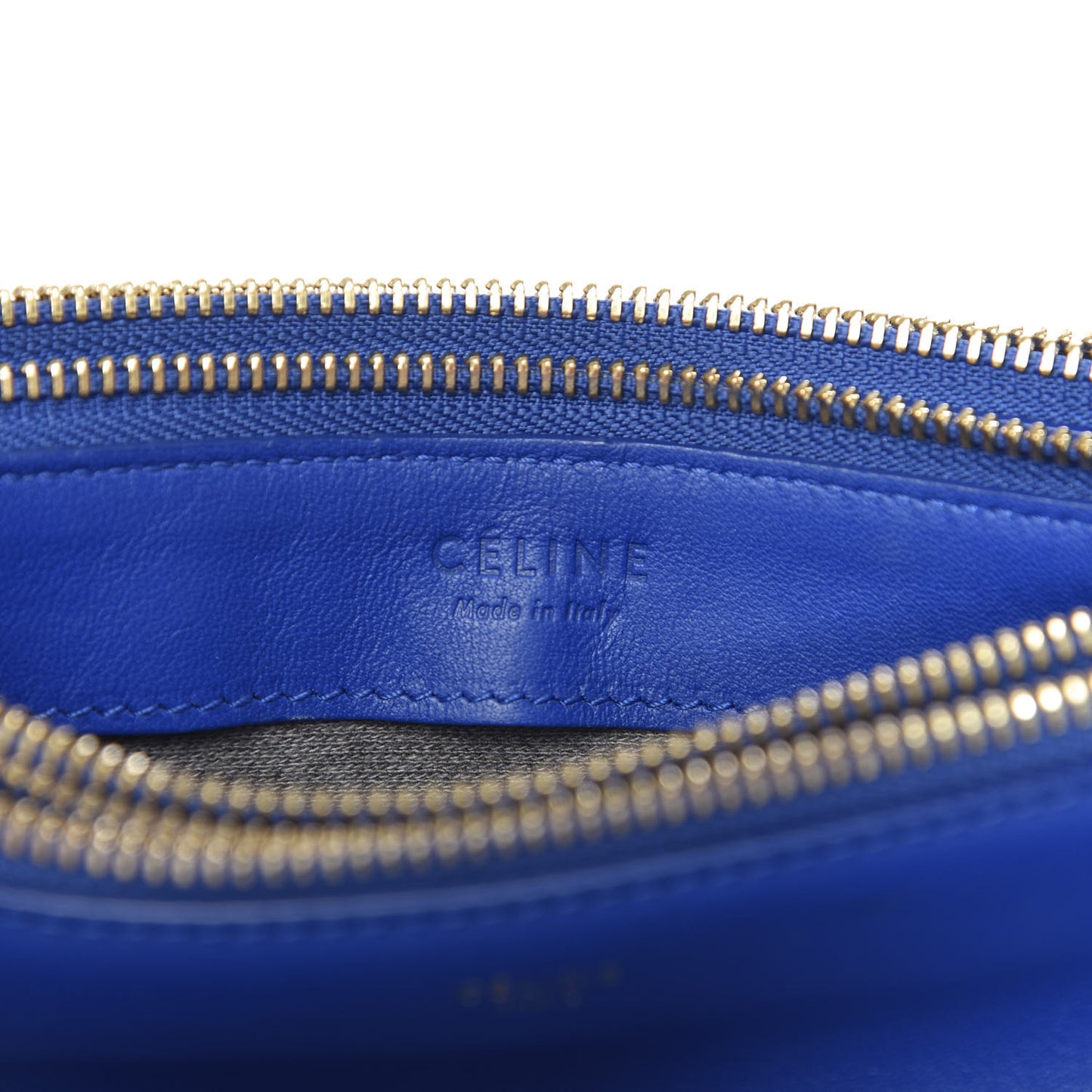 Lambskin Small Trio Crossbody Bag Electric Blue