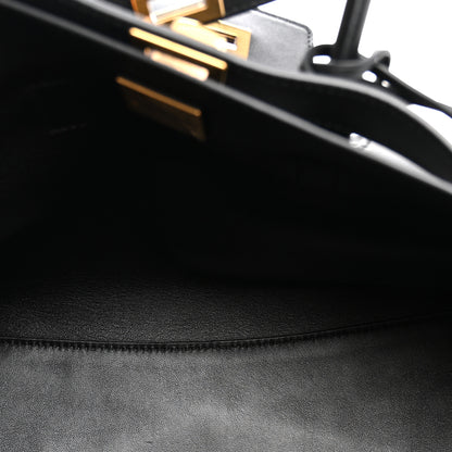 Balenciaga Smooth Calfskin Small Bel Air Carry All Bag  Black 5 of 9