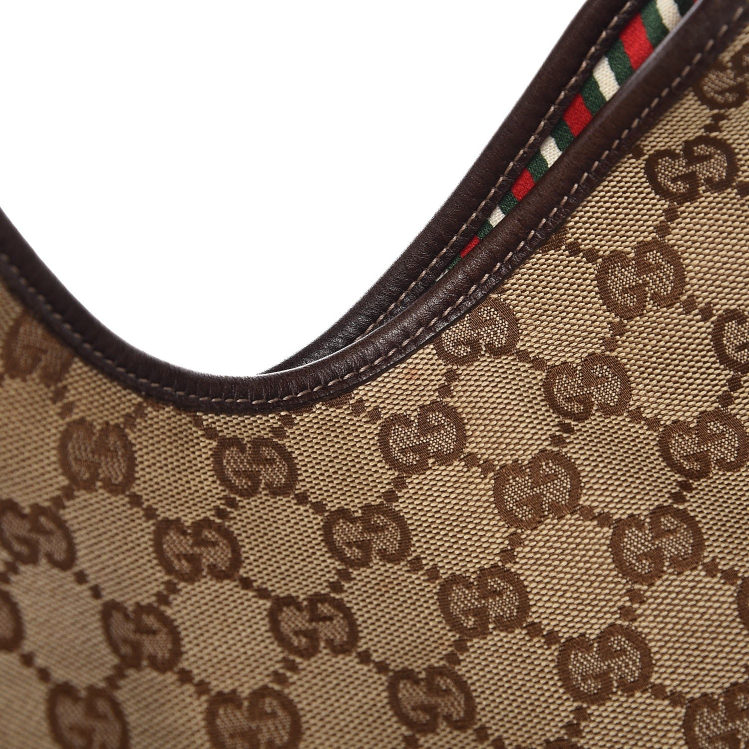 Gucci Monogram Medium New Britt Hobo Dark Brown 8 of 8
