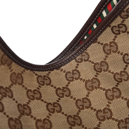 Gucci Monogram Medium New Britt Hobo Dark Brown 8 of 8
