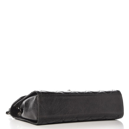 Chanel Crumpled Grained Calfskin Medium CC Crave Flap Black 4 of 15