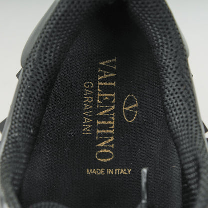 Valentino Garavani Calfskin Rockstud Sneakers 37 Black 7 of 7