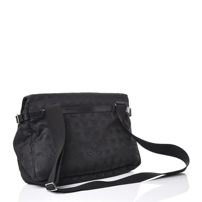 Chanel Nylon Travel Messenger Bag Black 3 of 9