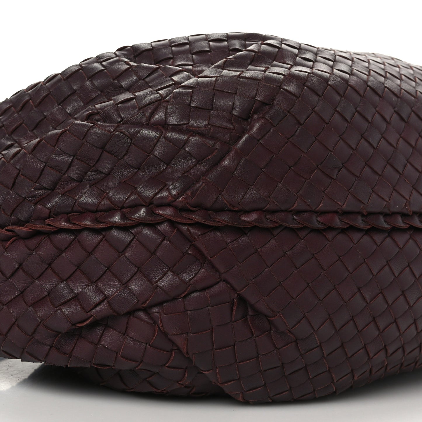 Nappa Intrecciato Medium Belly Hobo Ebano
