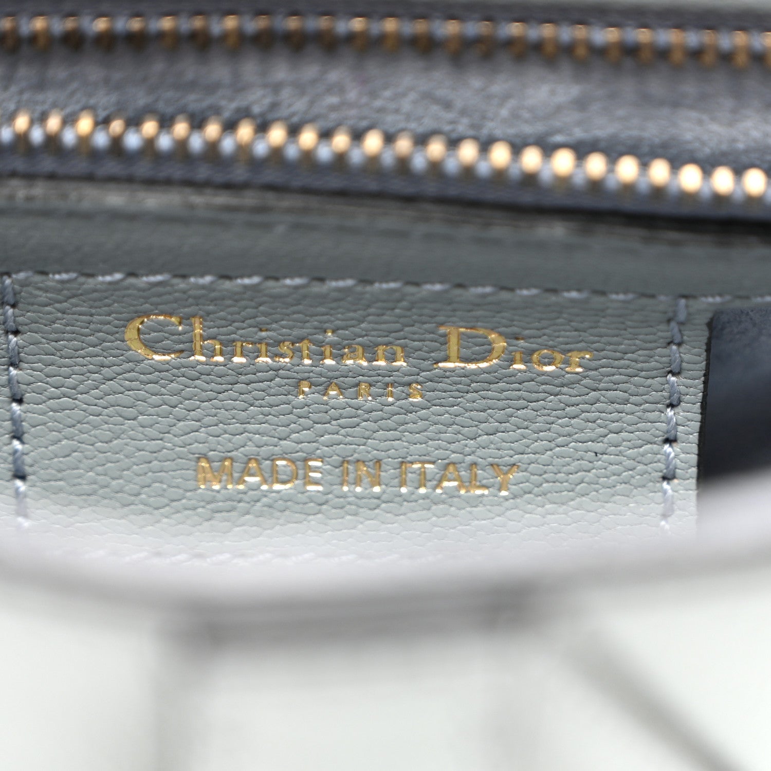 Christian Dior Shiny Goatskin Saddle Bag Cloud Blue 6 of 11
