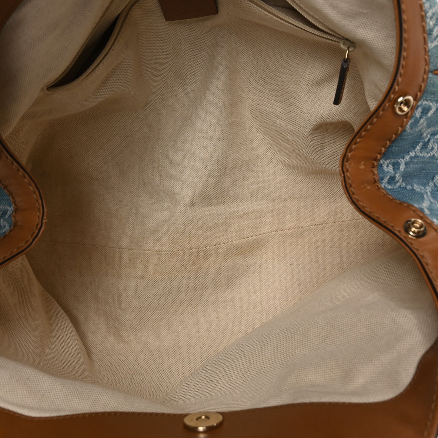 Denim Monogram Medium Sukey Tote Blue