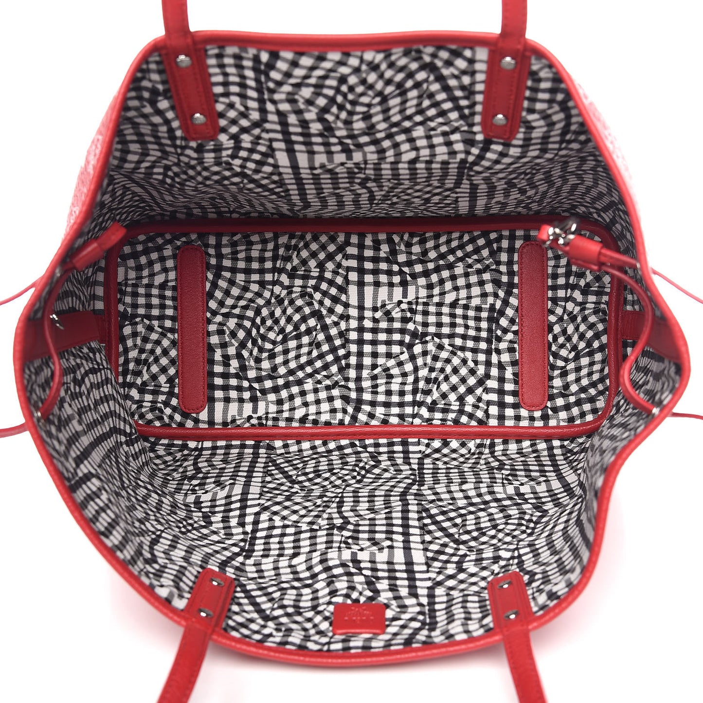 Visetos Medium Liz Reversible Shopper Tote Ruby Red