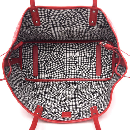 MCM Visetos Medium Liz Reversible Shopper Tote Ruby Red 10 of 14