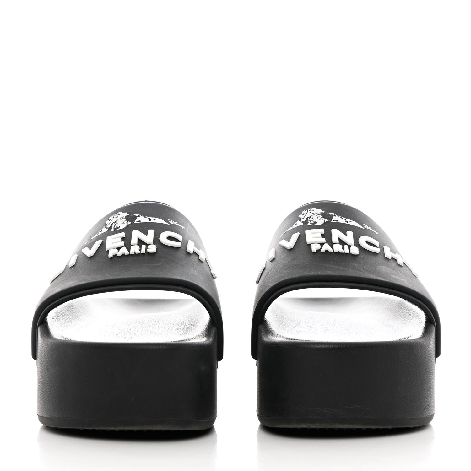 Givenchy Rubber Logo 101 Dalmatians Print Platform Slides 39 Black 2 of 12