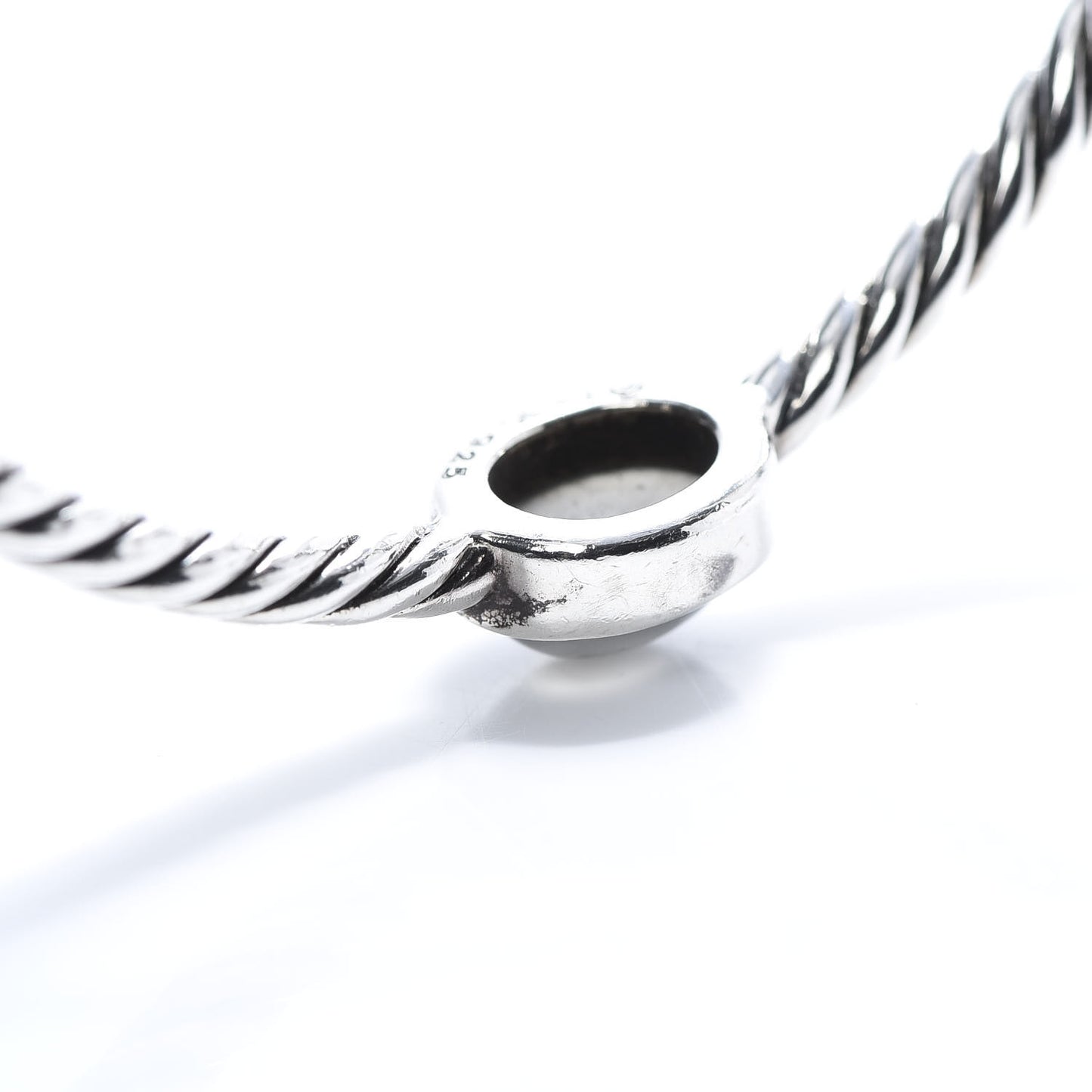 Sterling Silver Moonstone 3mm 4 Station Bangle Bracelet
