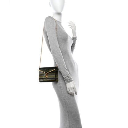Saint Laurent Plexiglass Monogram Vicky Minaudiere Clutch Green Multicolor 2 of 10