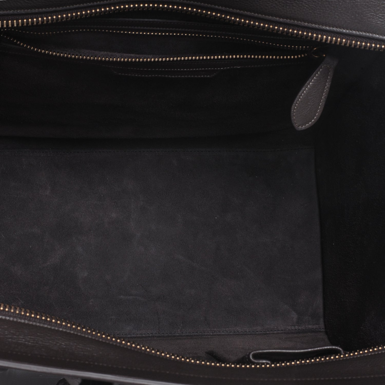 Celine Drummed Calfskin Mini Luggage Bag Anthracite 7 of 9