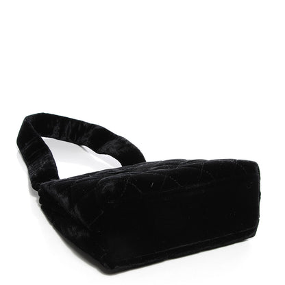 Chanel Velvet Kiss Lock Shoulder Bag Black 4 of 8