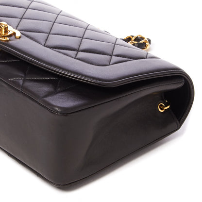 Chanel Lambskin Quilted Medium Single Flap Black 8 of 10