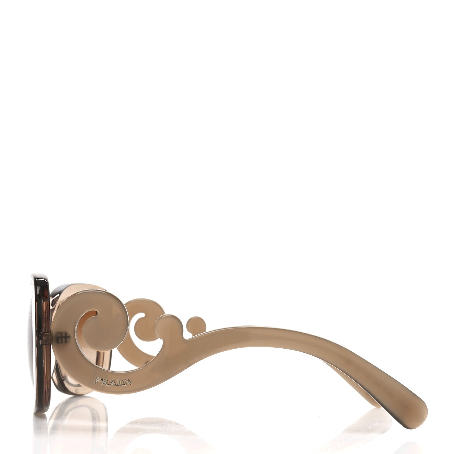 Prada Acetate Baroque Sunglasses SPR 27O Beige 3 of 7