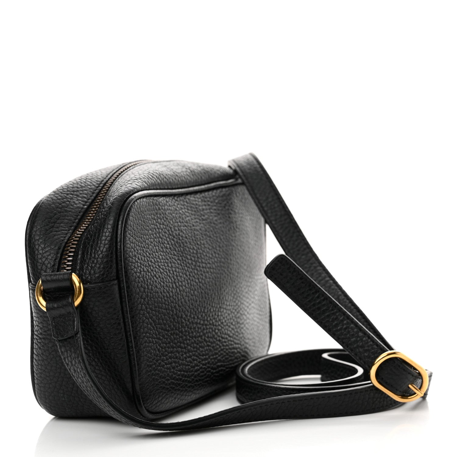 Gucci Pebbled Calfskin Mini Soho Disco Bag Black 3 of 11