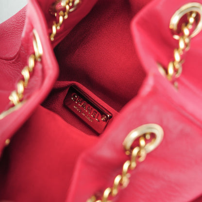 Chanel Lambskin Quilted Small in Seoul Backpack Dark Pink 8 of 9