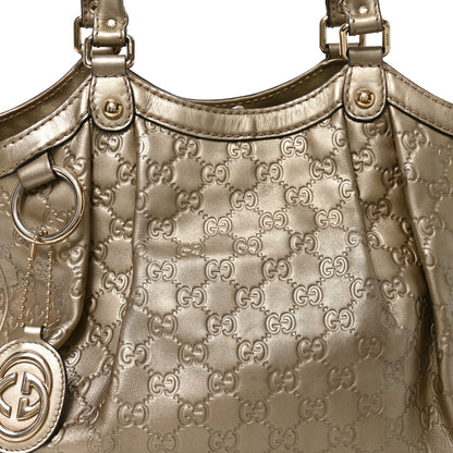 Gucci Guccissima Medium Sukey Tote Champagne 8 of 10