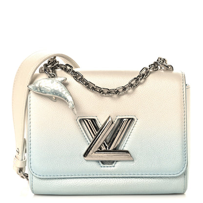 Louis Vuitton Calfskin Twist Chain Shoulder Bag PM Shaded Blue 1 of 14