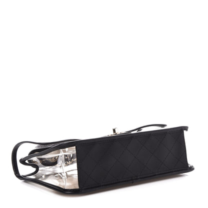 Chanel Lambskin PVC Medium Coco Sand Flap Black 4 of 10