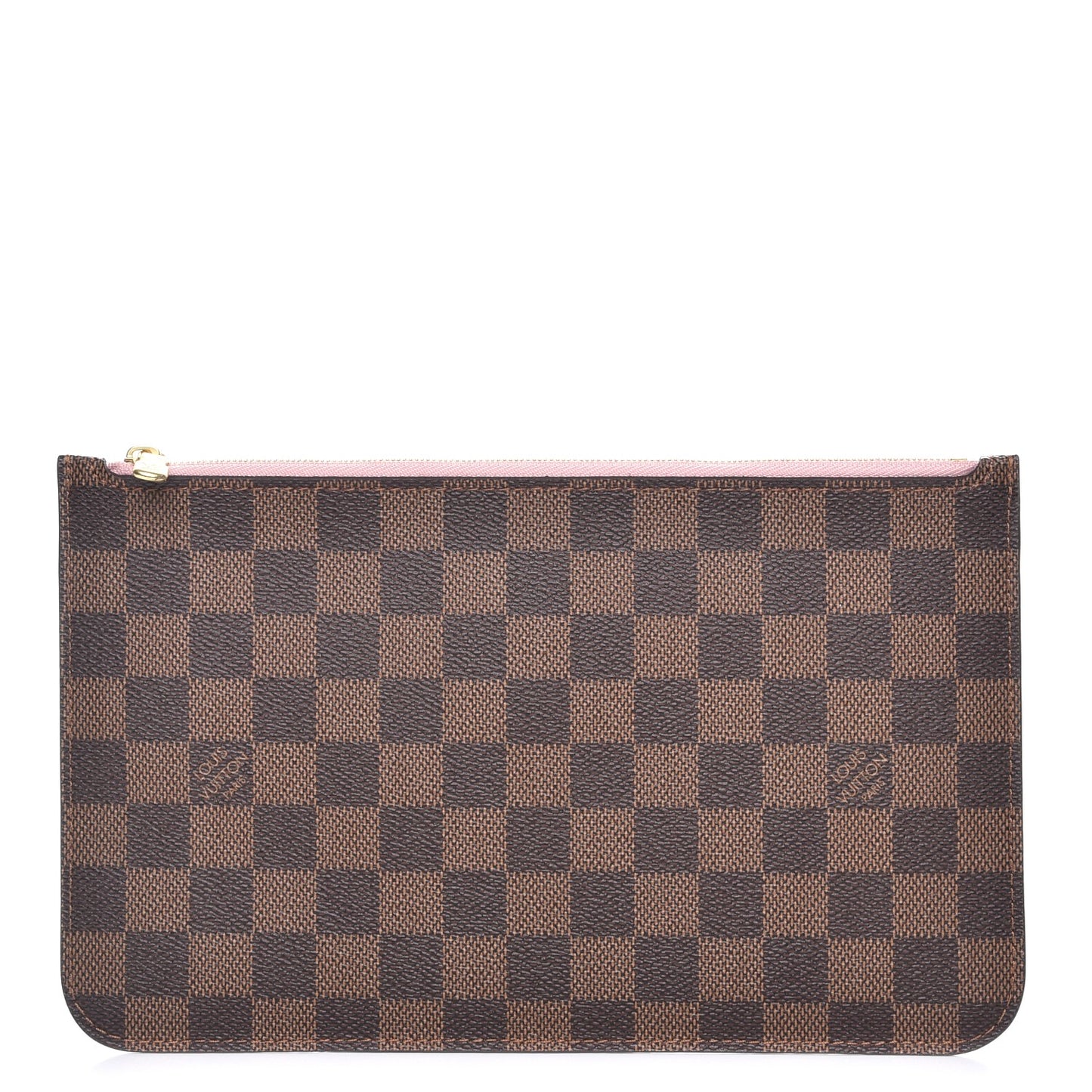 Damier Ebene Neverfull MM GM Pochette Rose Ballerine