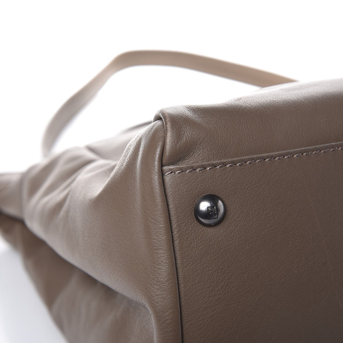 Goatskin Calf Hair Leopard Print Large Peekaboo Iconic Satchel Taupe