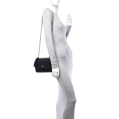 Mulberry Glossy Goatskin Small Lily Flap Black 2 of 9