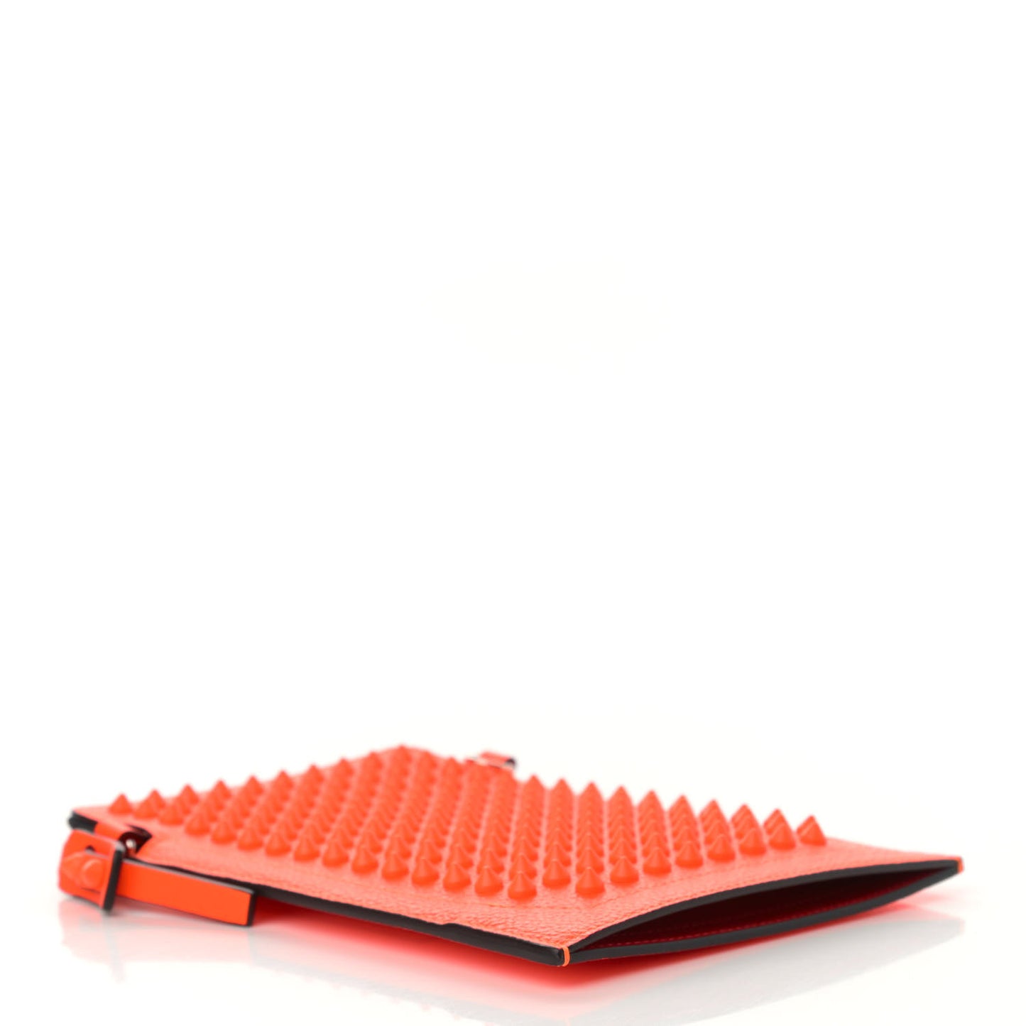 Empire Calfskin Spikes Loubilab Clutch Sunrise