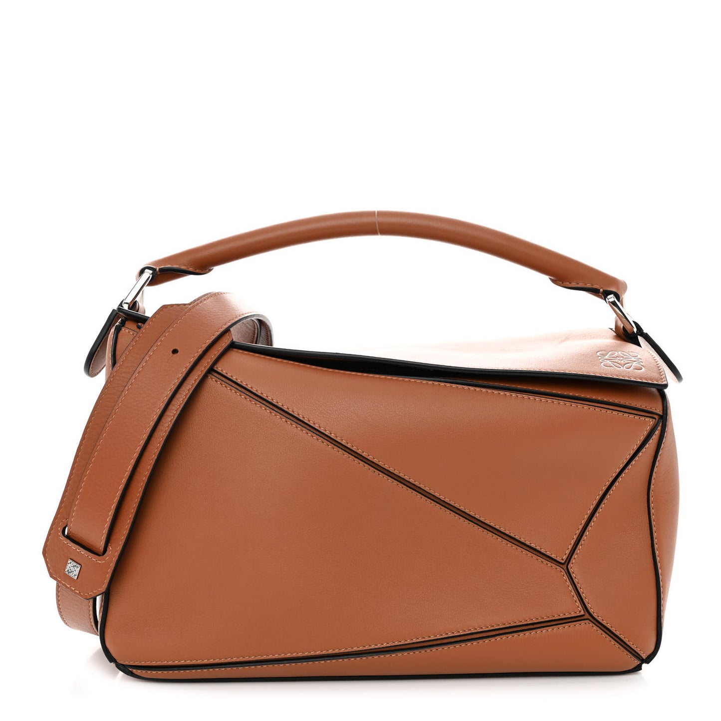 Calfskin Medium Puzzle Bag Tan