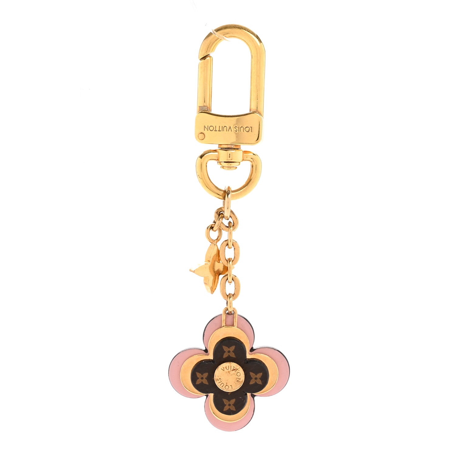 Louis Vuitton Monogram Blooming Flowers BB Bag Charm Key Holder Pink 1 of 3