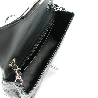 Chanel Striated Patent Quilted Mini Rectangular Flap Black 6 of 9