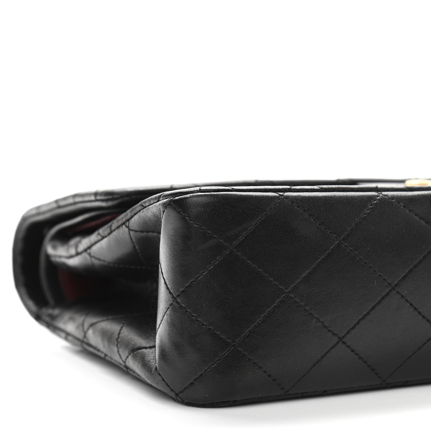 Chanel Lambskin Quilted Medium Double Flap Black 8 of 12