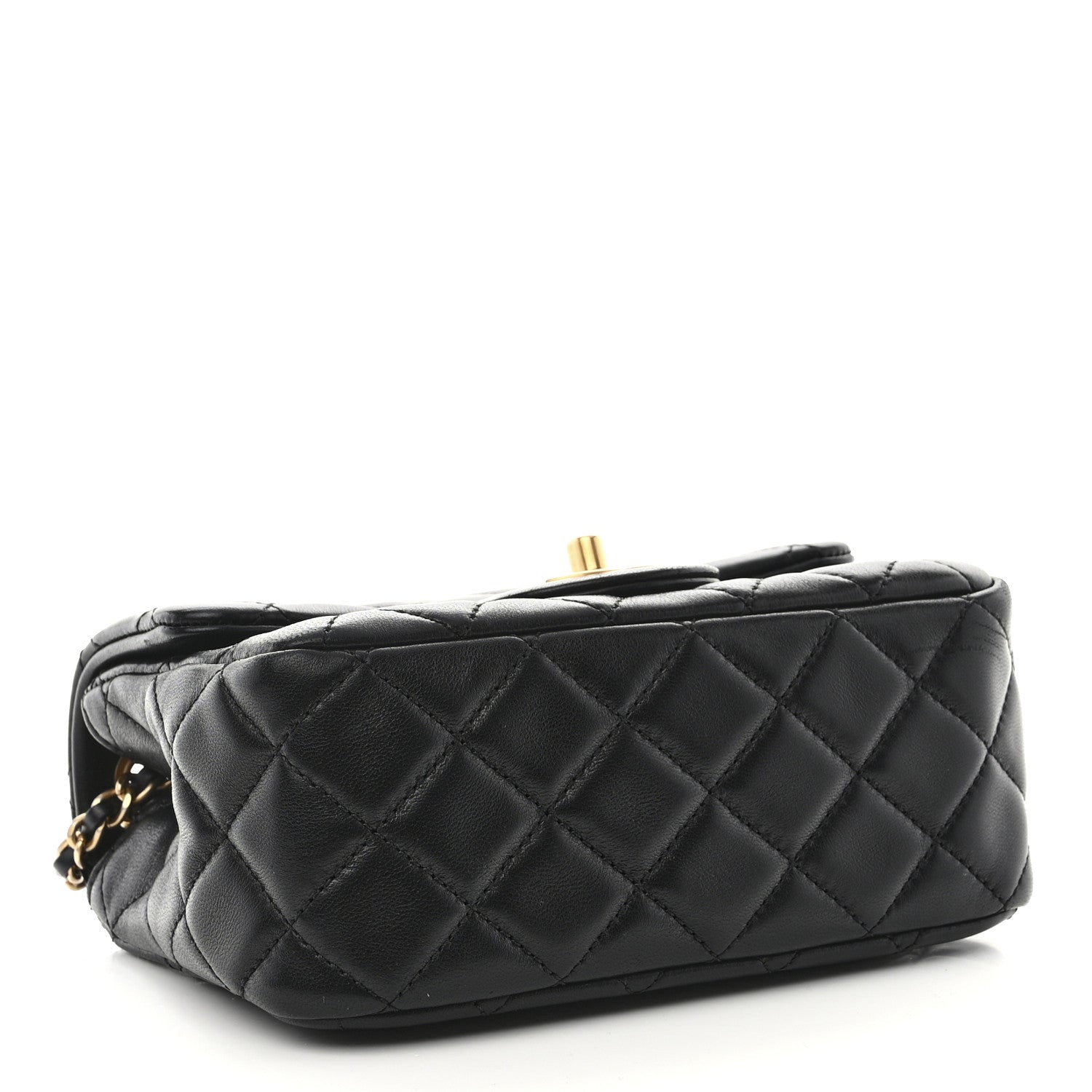 Chanel Lambskin Quilted Mini Pearl Crush Flap Black 5 of 12