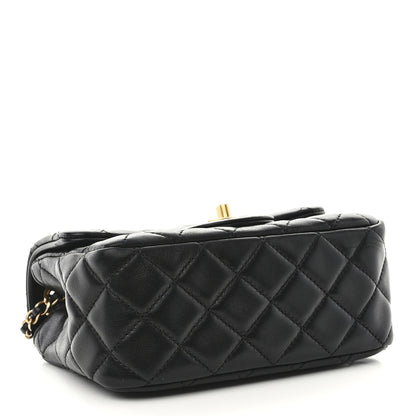 Chanel Lambskin Quilted Mini Pearl Crush Flap Black 5 of 12
