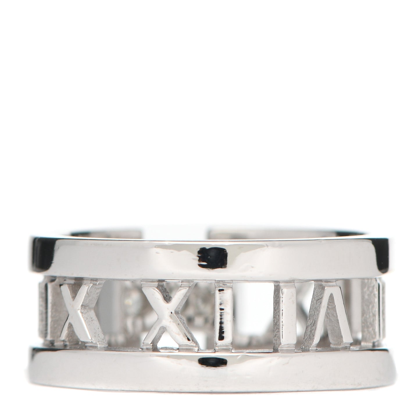 18K White Gold Diamond Open Atlas Ring 56 7.5