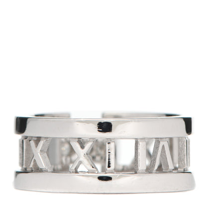 Tiffany 18K White Gold Diamond Open Atlas Ring 56 7.5 3 of 5