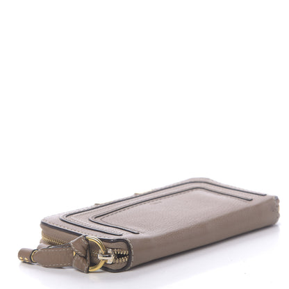 Chloe Grained Calfskin Marcie Long Zip Around Wallet Nut 4 of 9