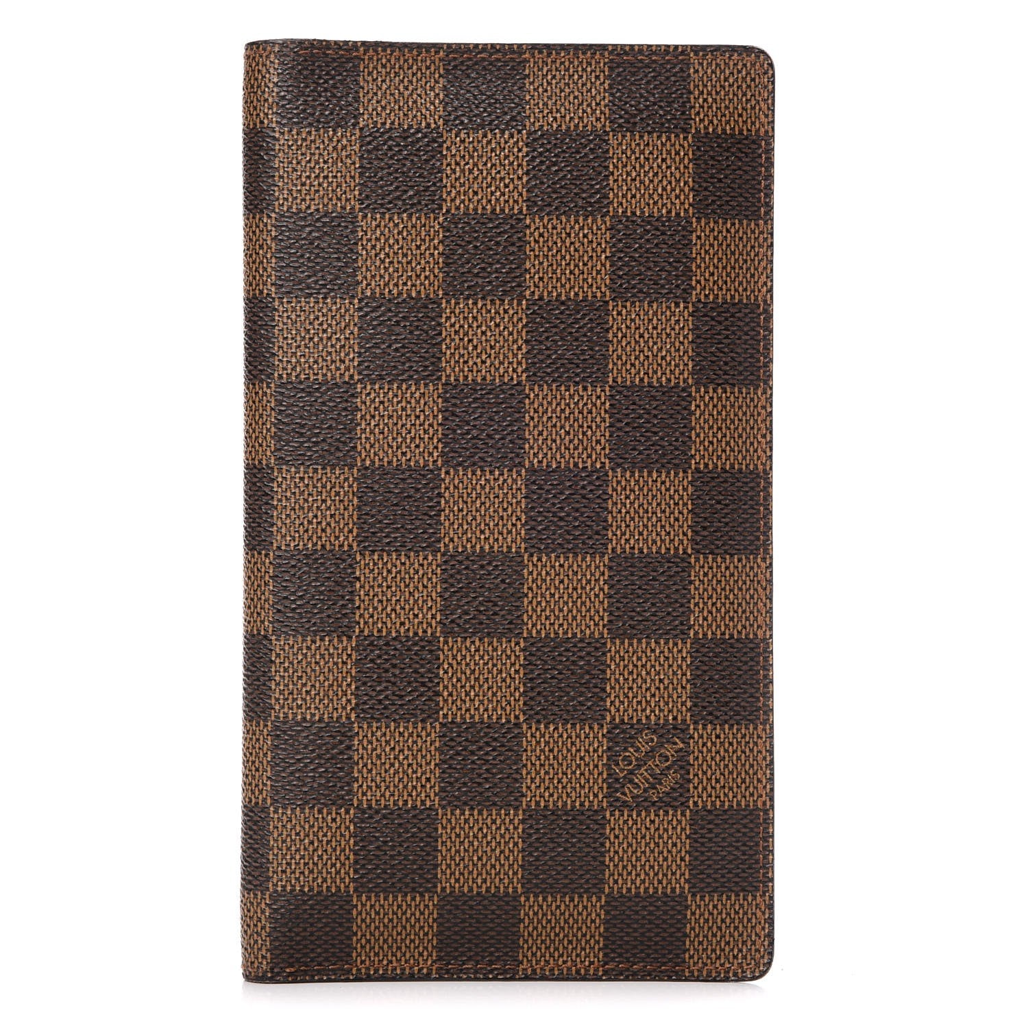 Louis Vuitton Damier Ebene Porte Chequier Cartes Credit European Checkbook Wallet 1 of 7