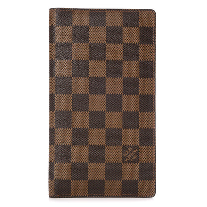 Louis Vuitton Damier Ebene Porte Chequier Cartes Credit European Checkbook Wallet 1 of 7