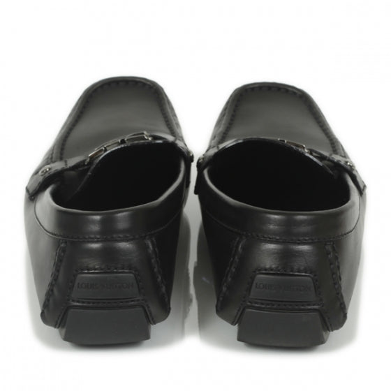 Louis Vuitton Leather Monte Carlo Loafers 10 Black 3 of 10