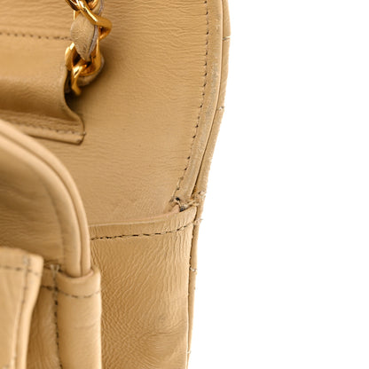 Chanel Lambskin Quilted Medium Single Flap Beige 11 of 12