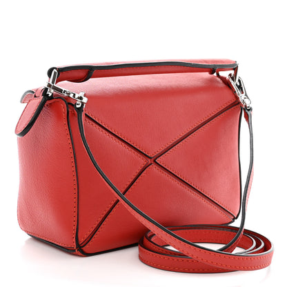 Loewe Calfskin Mini Puzzle Bag Pomodoro 3 of 11