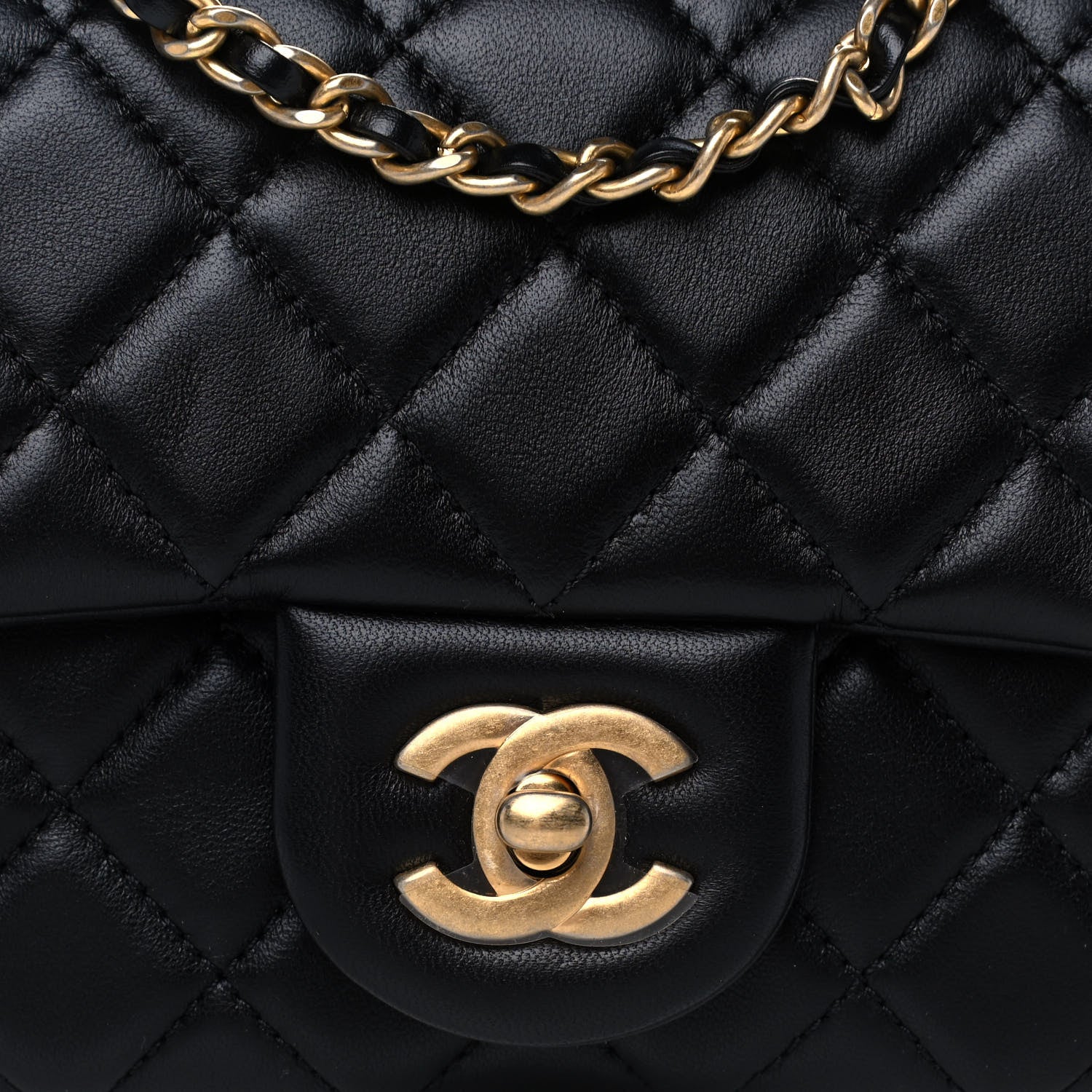 Chanel Lambskin Quilted Mini Pearl Crush Flap Black 8 of 11