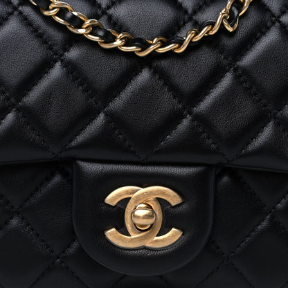 Chanel Lambskin Quilted Mini Pearl Crush Flap Black 8 of 11