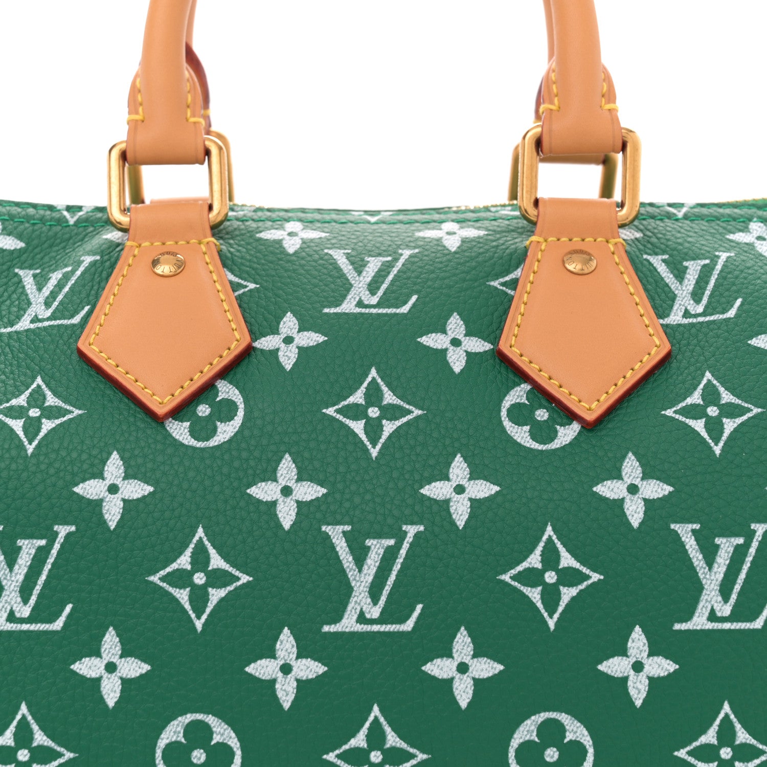 Louis Vuitton Calfskin Monogram Speedy P9 Bandouliere 25 Green 8 of 11