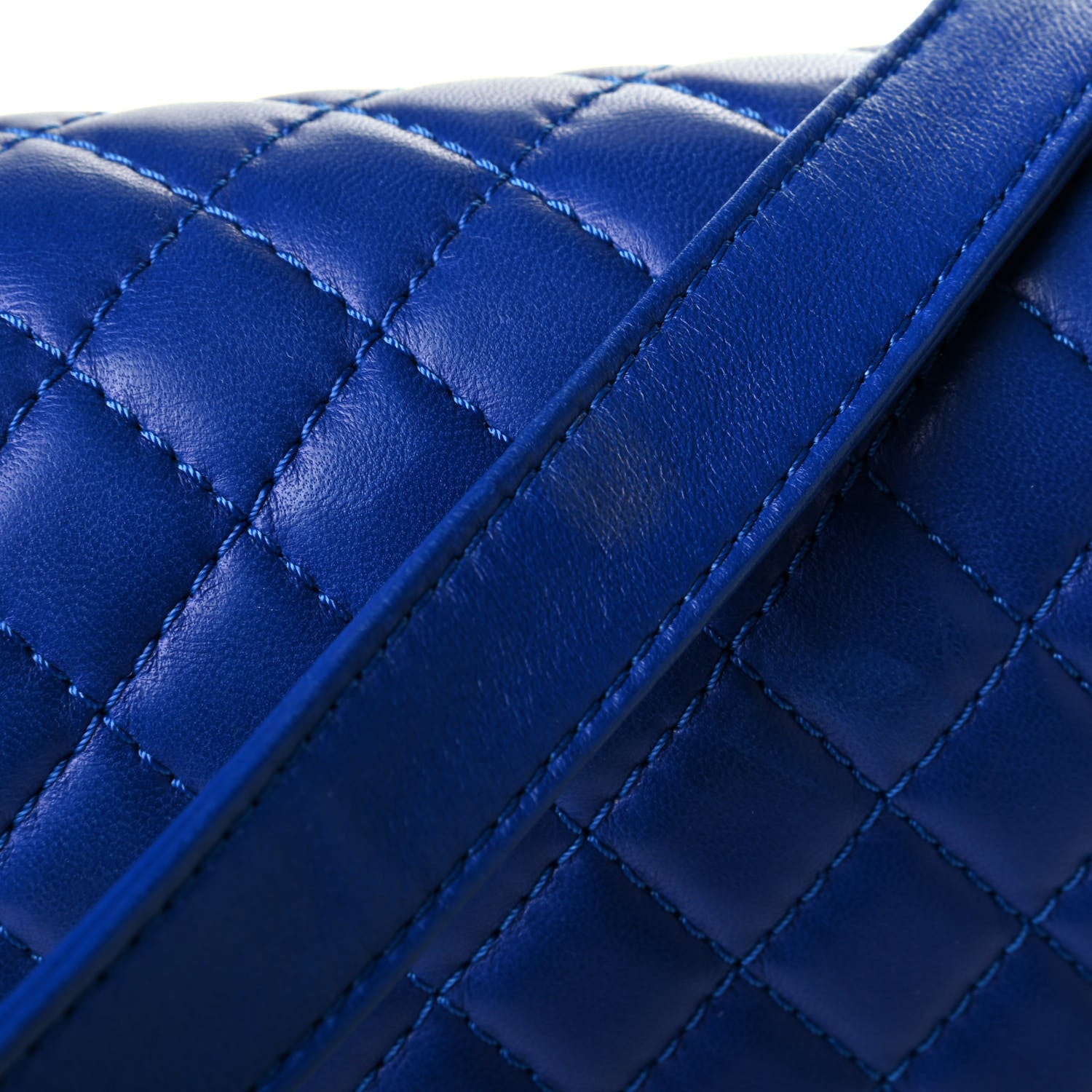 Chanel Lambskin Quilted Large Boy Flap Blue Black 5 of 7