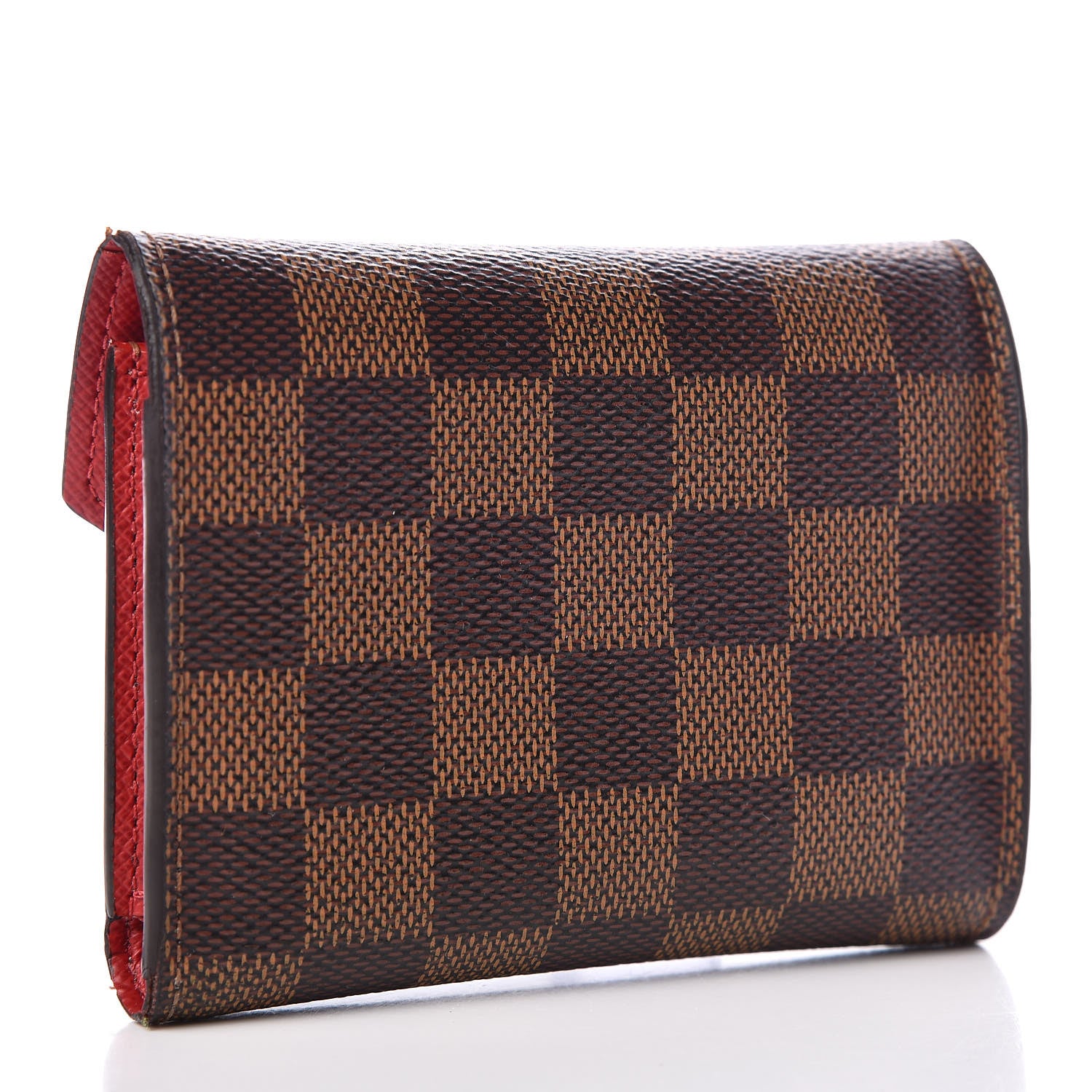 Louis Vuitton Damier Ebene Victorine Wallet Red 3 of 7